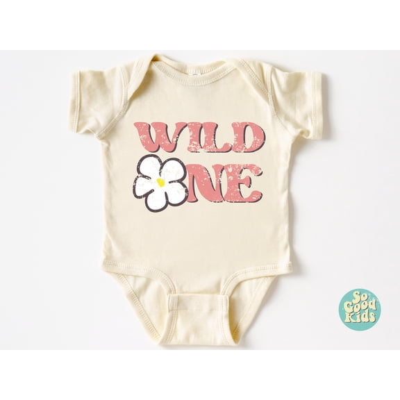 Bella Canvas with Wild One Shirt, Cute One Shirt, Funny First Birthday Gift, Idea, 1St Birthday Girl, Cute For One Year Old Cool Baby Clothing, Cute Baby Boy or Girl Bodysuit Gift