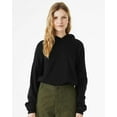 thumbnail image 1 of Bella & Canvas B04506505 Women FWD Fashion Sponge Fleece Cinched Bottom Hoodie, Black - Large, 1 of 3