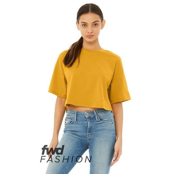 BELLA + CANVAS Women�'s Jersey Crop Tee