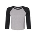 thumbnail image 1 of BELLA + CANVAS Women�'s Micro Rib 3/4 Raglan Sleeve Baby Tee, 1 of 4
