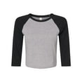 thumbnail image 1 of BELLA + CANVAS Women�'s Micro Rib 3/4 Raglan Sleeve Baby Tee, 1 of 5