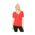 thumbnail image 1 of Bella Canvas Women's Curved Bottom Slouchy Fit V-Neck T-Shirt, Style B8815, 1 of 1