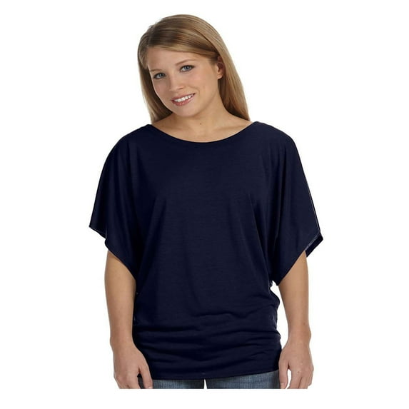 BELLA + CANVAS Women’s Flowy Draped Dolman Tee 8821
