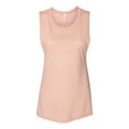 thumbnail image 1 of BELLA + CANVAS - Women's Flowy Scoop Muscle Tank - 8803 - Peach Slub - Size: 2XL, 1 of 5