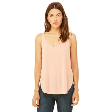 Bella + Canvas Ladies' Flowy Side Slit Tank - B8802 - PEACH L
