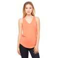 thumbnail image 1 of BELLA + CANVAS Women's Flowy VNeck Tank 8805, XL, Coral, 1 of 1