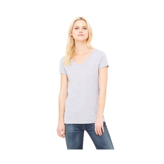 Bella Canvas Women's Jersey Slim Fit Ringspun V-Neck T-Shirt, Style B6005