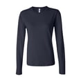 thumbnail image 1 of Bella Canvas Women's Long Sleeve Jersey Tee 6500, 1 of 3
