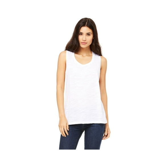 Bella Canvas Women's Low Cut Flowy Scoop Muscle Tank Top, Style B8803