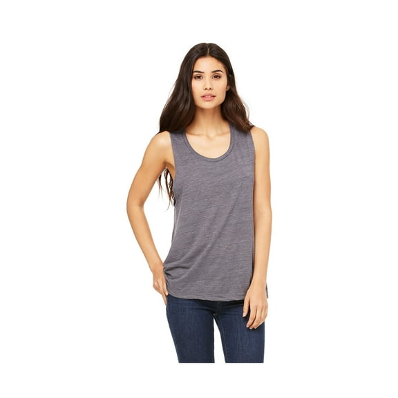 Bella Canvas Women's Low Cut Flowy Scoop Muscle Tank Top, Style B8803
