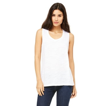 Bella Canvas Women's Low Cut Flowy Scoop Muscle Tank Top, Style B8803