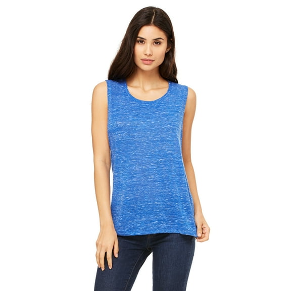 Bella Canvas Women's Low Cut Flowy Scoop Muscle Tank Top, Style B8803