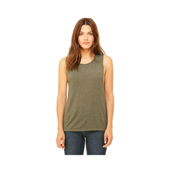 Bella Canvas Women's Low Cut Flowy Scoop Muscle Tank Top, Style B8803