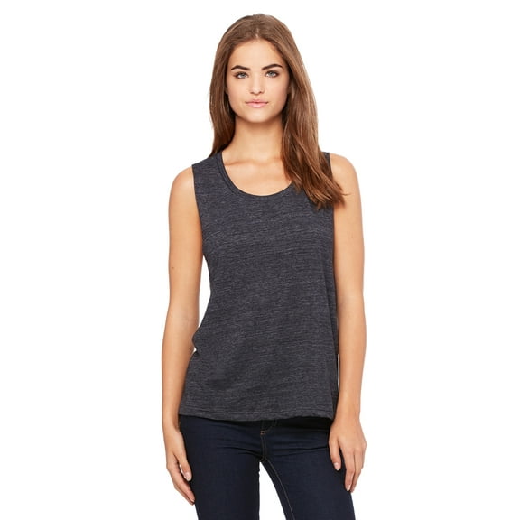 Bella Canvas Women's Low Cut Flowy Scoop Muscle Tank Top, Style B8803