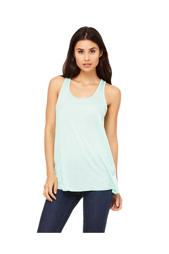 Bella Canvas Women's Merrowed Bottom Racerback Tank Top, Style B8800