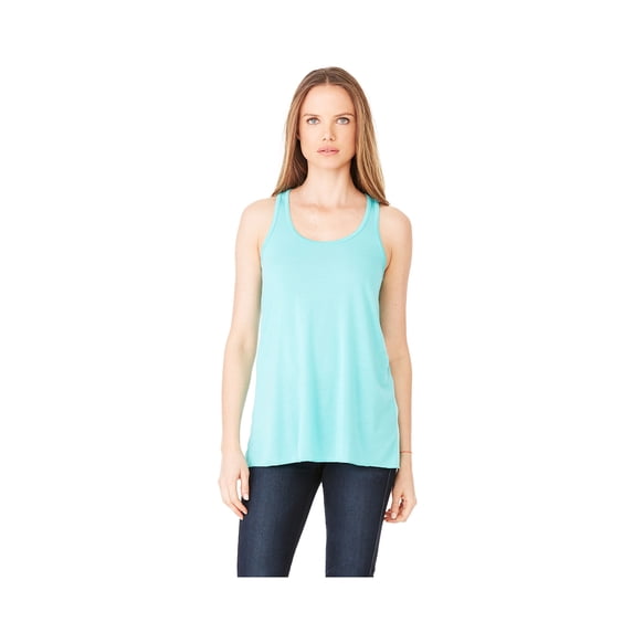 Bella Canvas Women's Merrowed Bottom Racerback Tank Top, Style B8800