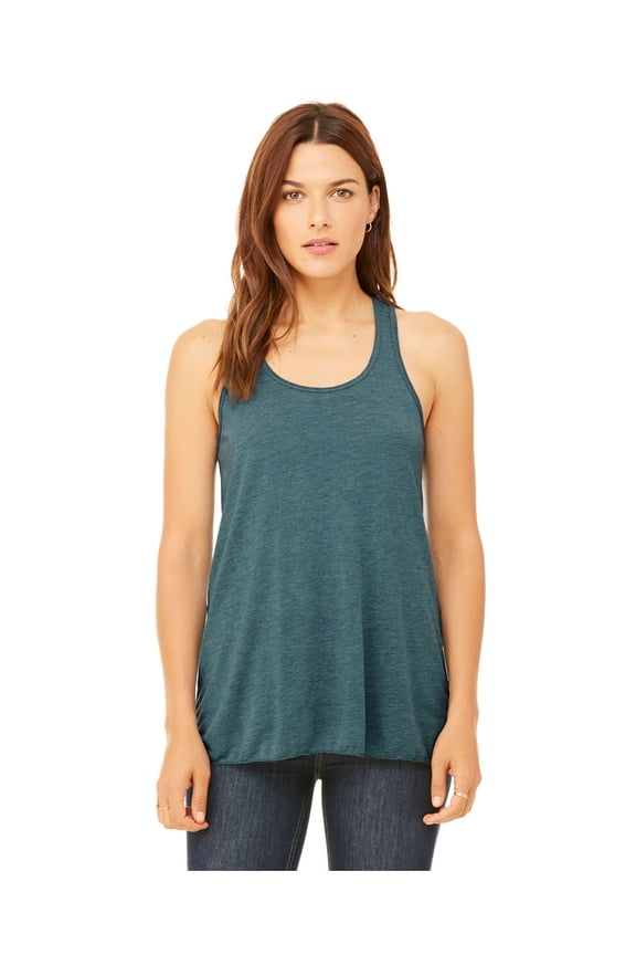 Bella Canvas Women's Merrowed Bottom Racerback Tank Top, Style B8800