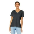 thumbnail image 1 of Bella + Canvas Women's Relaxed Jersey Short-Sleeve V-Neck T-Shirt 6405, 1 of 2
