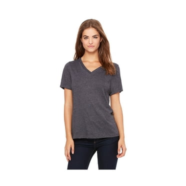 Bella Canvas Women's Relaxed Ring-Spun V-Neck T-Shirt, Style B6405