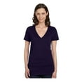 thumbnail image 1 of Bella Canvas Women's Ringspun Deep V-Neck Jersey T-Shirt, Style B6035, 1 of 1