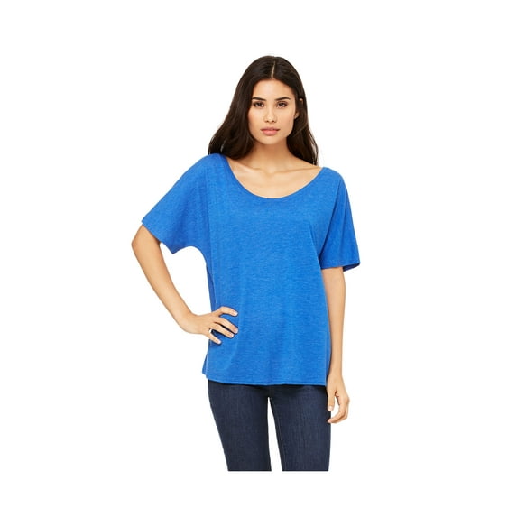 Bella Canvas Women's Slouchy Curved Scoop Neck T-Shirt, Style B8816