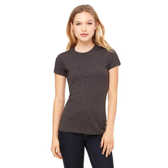 Bella + Canvas Women's The Favorite Tee , 6004 , DRK GREY HEATHER , Small