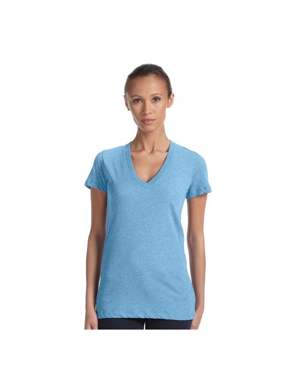 Bella Canvas Women's Tri Blend Deep V-Neck T-Shirt, Style B8435
