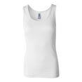 thumbnail image 1 of Bella + Canvas Womens 2x1 Rib Tank (4000)- WHITE,2XL, 1 of 5