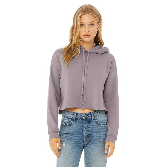 Bella   Canvas Womens Cropped Fleece Hoodie