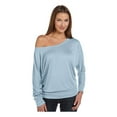 thumbnail image 1 of Bella + Canvas Womens Flowy Long-Sleeve Off Shoulder T-Shirt, 1 of 1