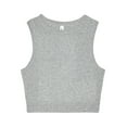 thumbnail image 1 of Bella + Canvas Womens Heather Micro-Rib Cropped Muscle Tank Top, 1 of 4