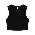 thumbnail image 1 of Bella + Canvas Womens Heather Micro-Rib Cropped Muscle Tank Top, 1 of 4