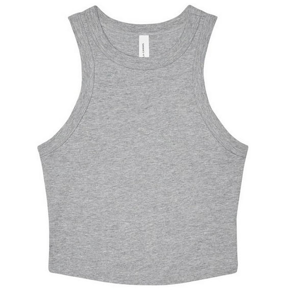Bella   Canvas Womens Heather Micro-Rib Racerback Tank Top