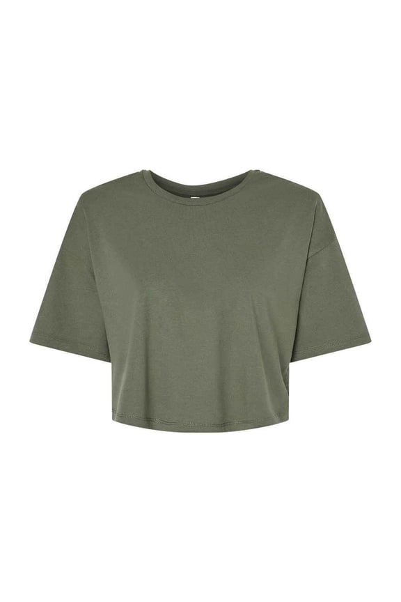 Bella + Canvas Womens Jersey Cropped Crop T-Shirt