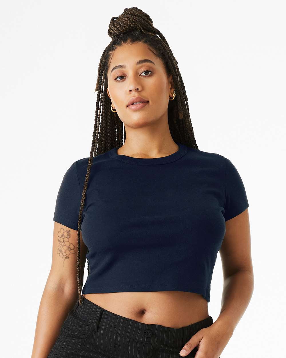 Bella Canvas Womens Micro Rib Baby Tee - Walmart.com
