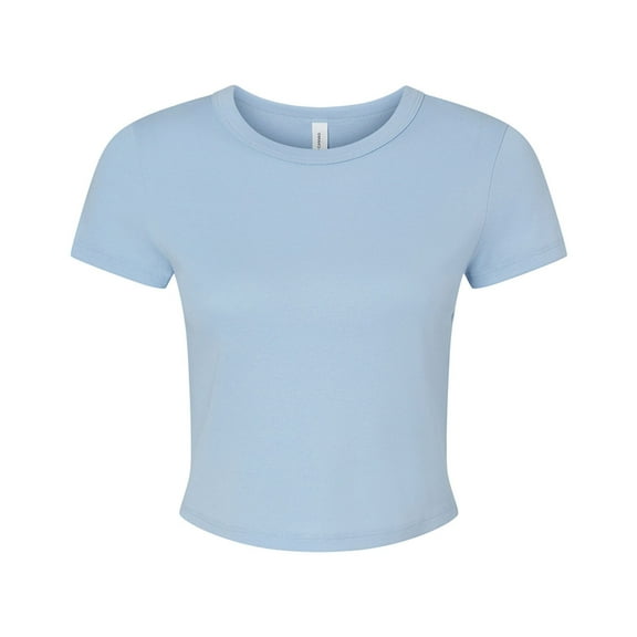 Bella   Canvas Womens Micro-Rib Crop T-Shirt