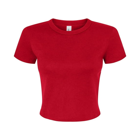 Bella + Canvas Womens Micro-Rib Crop T-Shirt