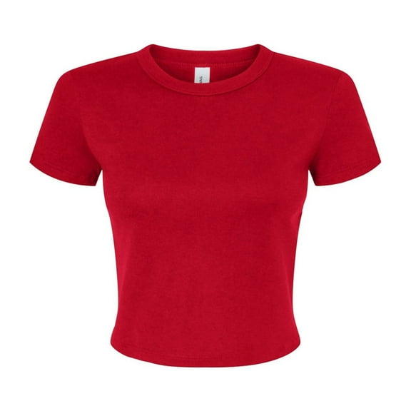 Bella   Canvas Womens Micro-Rib Crop Top