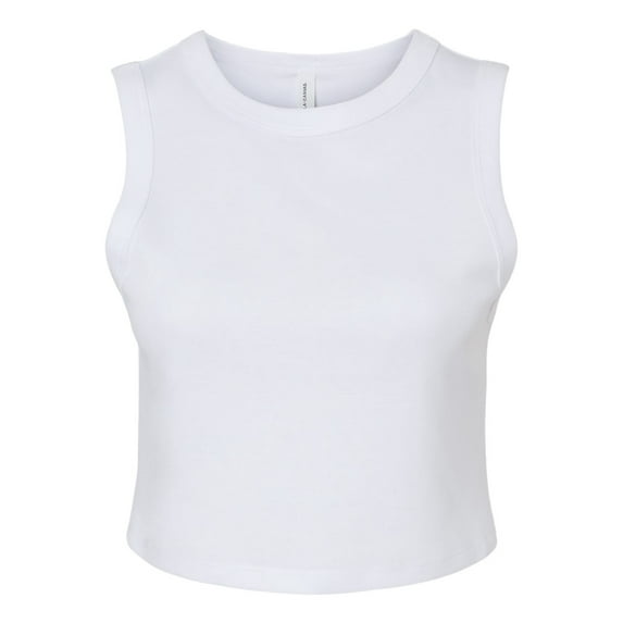 Bella Canvas Womens Micro Rib Muscle Crop Tank