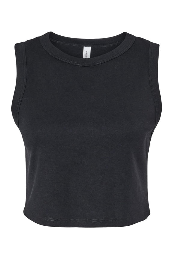 Bella Canvas Womens Micro Rib Muscle Crop Tank