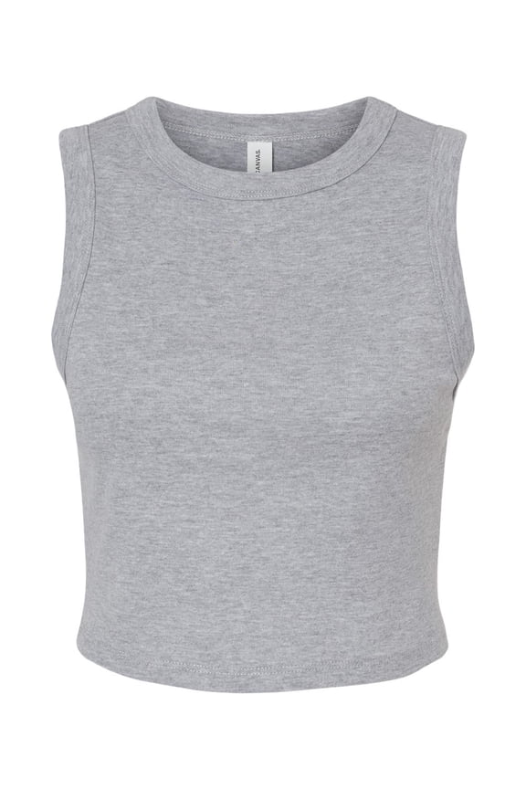 Bella Canvas Womens Micro Rib Muscle Crop Tank