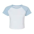 thumbnail image 1 of Bella + Canvas Womens Micro-Rib Raglan Crop Top, 1 of 4