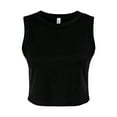thumbnail image 1 of Bella + Canvas Womens Plain Micro-Rib Muscle Crop Top, 1 of 3