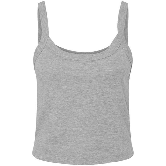 Bella + Canvas Womens Plain Micro-Rib Spaghetti Strap Tank Top