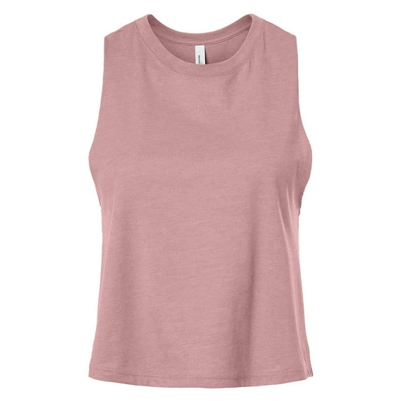 Bella + Canvas Womens Racerback Cropped Tank Top