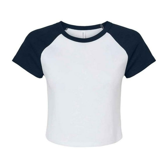 Bella   Canvas Womens Raglan Crop T-Shirt