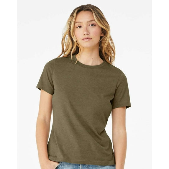BELLA + CANVAS Womens Relaxed Fit Heather CVC Tee