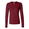 thumbnail image 1 of BELLA + CANVAS Women’s Jersey Long Sleeve Tee 6500, XL, CARDINAL, 1 of 5