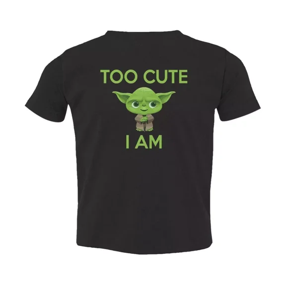 Bella Canvas Yoda Too Cute I Am Toddler Boys & Girls Shirt, Gift for Baby or Kids