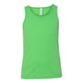 thumbnail image 1 of BELLA + CANVAS Youth Jersey Tank 3480Y, L, Neon Green, 1 of 5